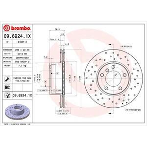 09.6924.1X
BREMBO
Tarcza hamulcowa
