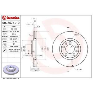 09.5574.10
BREMBO
Tarcza hamulcowa
