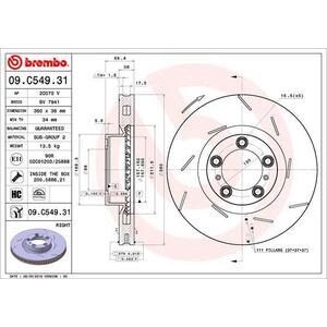 09.C549.31
BREMBO
Tarcza hamulcowa
