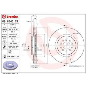 09.6843.21
BREMBO
Tarcza hamulcowa
