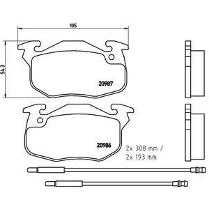 P 61 044
BREMBO
Klocki hamulcowe
