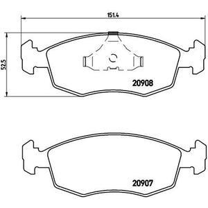 P 24 019
BREMBO
Klocki hamulcowe
