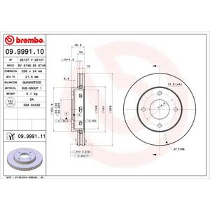 09.9991.11
BREMBO
Tarcza hamulcowa
