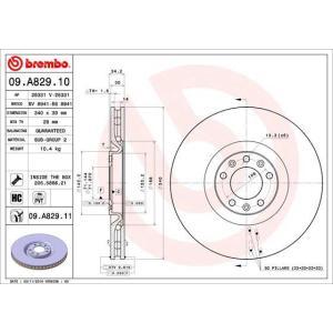 09.A829.11
BREMBO
Tarcza hamulcowa
