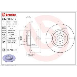 08.7861.11
BREMBO
Tarcza hamulcowa
