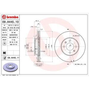 09.A445.11
BREMBO
Tarcza hamulcowa
