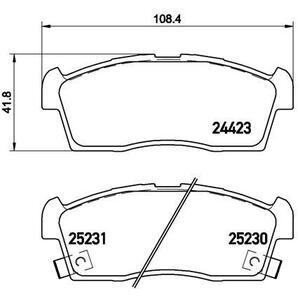 P 61 108
BREMBO
Klocki hamulcowe
