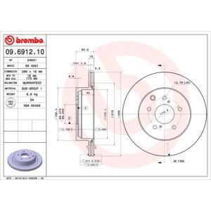 09.6912.10
BREMBO
Tarcza hamulcowa
