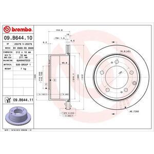 09.B644.11
BREMBO
Tarcza hamulcowa
