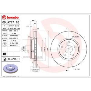 09.A717.11
BREMBO
Tarcza hamulcowa
