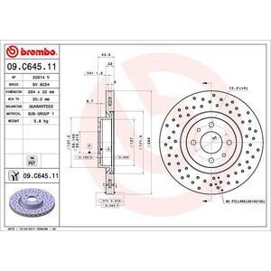 09.C645.11
BREMBO
Tarcza hamulcowa
