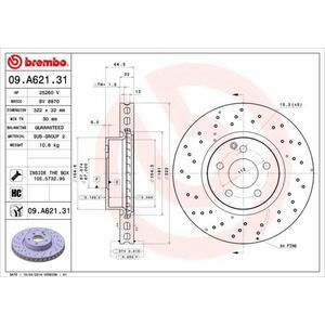 09.A621.31
BREMBO
Tarcza hamulcowa
