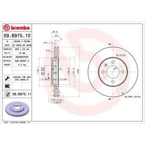 09.B975.11
BREMBO
Tarcza hamulcowa
