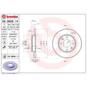 08.9606.11
BREMBO
Tarcza hamulcowa
