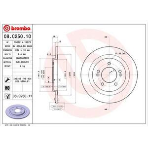 08.C250.11
BREMBO
Tarcza hamulcowa
