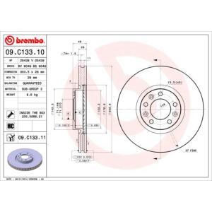 09.C133.11
BREMBO
Tarcza hamulcowa
