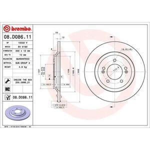 08.D086.11
BREMBO
Tarcza hamulcowa
