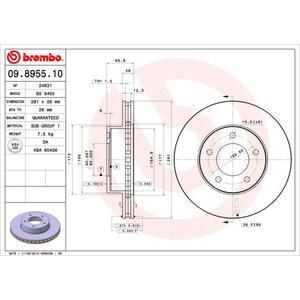 09.8955.10
BREMBO
Tarcza hamulcowa
