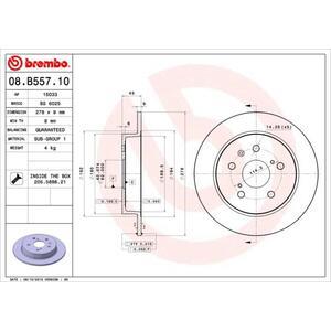 08.B557.10
BREMBO
Tarcza hamulcowa
