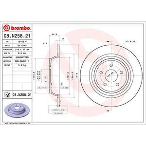 08.N258.21
BREMBO
Tarcza hamulcowa
