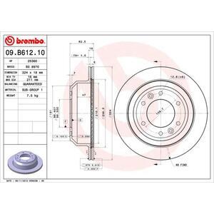 09.B612.10
BREMBO
Tarcza hamulcowa
