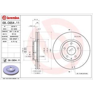 09.C654.11
BREMBO
Tarcza hamulcowa
