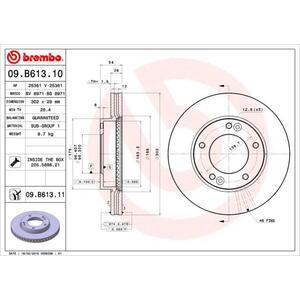 09.B613.11
BREMBO
Tarcza hamulcowa
