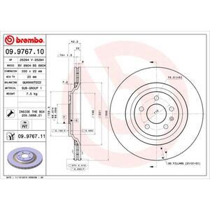 09.9767.11
BREMBO
Tarcza hamulcowa
