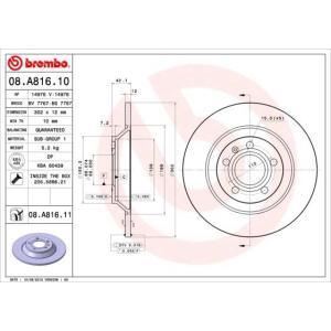 08.A816.11
BREMBO
Tarcza hamulcowa
