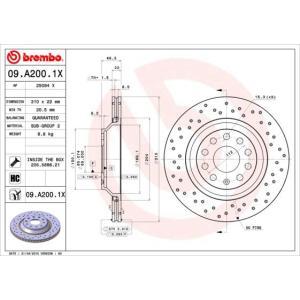 09.A200.1X
BREMBO
Tarcza hamulcowa
