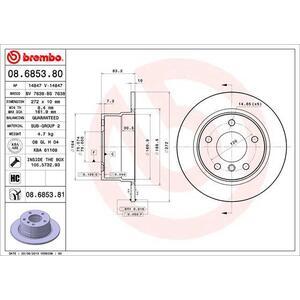 08.6853.81
BREMBO
Tarcza hamulcowa
