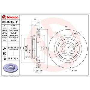 09.B745.41
BREMBO
Tarcza hamulcowa
