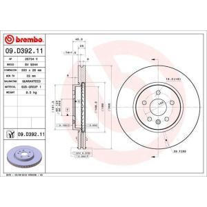 09.D392.11
BREMBO
Tarcza hamulcowa
