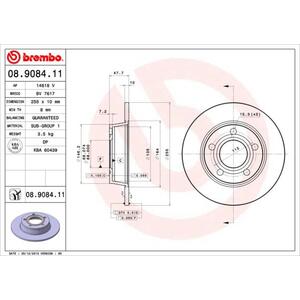 08.9084.11
BREMBO
Tarcza hamulcowa
