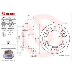 09.9763.10
BREMBO
Tarcza hamulcowa
