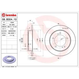 08.B304.10
BREMBO
Tarcza hamulcowa
