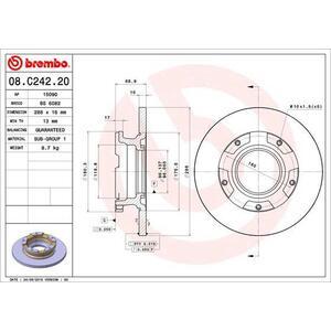 08.C242.20
BREMBO
Tarcza hamulcowa
