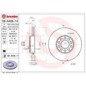 09.A428.11
BREMBO
Tarcza hamulcowa
