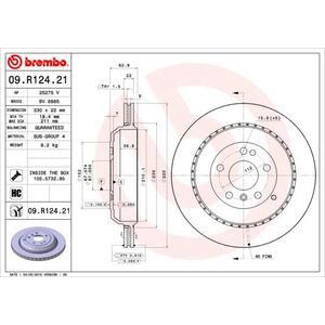 09.R124.21
BREMBO
Tarcza hamulcowa
