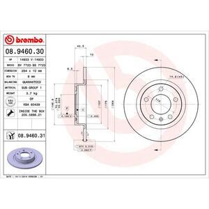 08.9460.31
BREMBO
Tarcza hamulcowa
