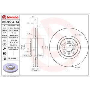 09.9534.11
BREMBO
Tarcza hamulcowa
