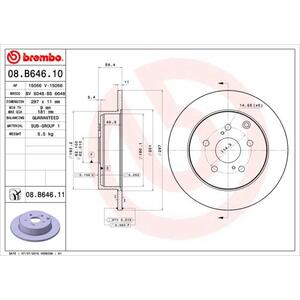 08.B646.11
BREMBO
Tarcza hamulcowa
