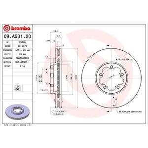 09.A531.20
BREMBO
Tarcza hamulcowa
