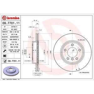 09.7701.11
BREMBO
Tarcza hamulcowa
