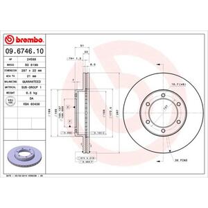 09.6746.10
BREMBO
Tarcza hamulcowa
