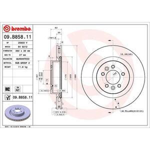 09.B858.11
BREMBO
Tarcza hamulcowa
