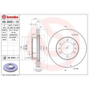 09.B461.11
BREMBO
Tarcza hamulcowa
