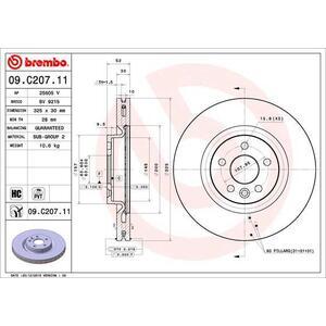 09.C207.11
BREMBO
Tarcza hamulcowa
