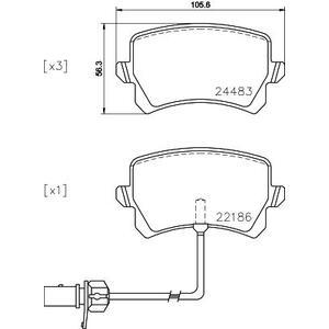 P 85 142
BREMBO
Klocki hamulcowe
