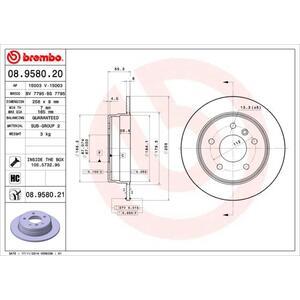 08.9580.21
BREMBO
Tarcza hamulcowa
